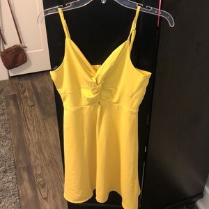 Yellow formal dress